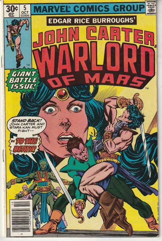 John Carter Warlord of Mars #5 (1977)