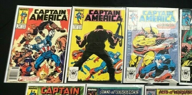 CAPTAIN AMERICA 11PC LOT (VF) VIPER IN OUR MIDST!! 1987-1992 