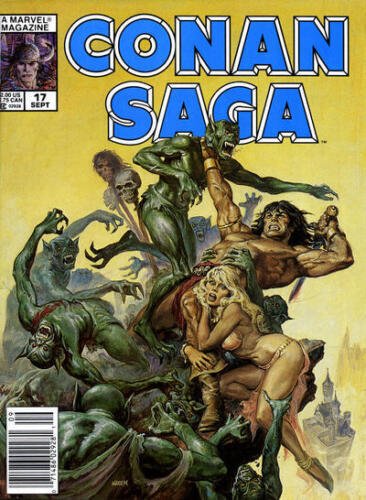 Conan Saga #17 (Newsstand) FN; Marvel | Neal Adams - we combine shipping 