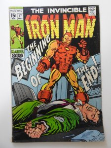 Iron Man #17  (1969) VG Condition! 1/2 in spine split