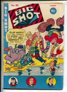 Big Shot #80 1947-Bizarre sea serpent cover by Boody Rogers-Sparky Watts-Tony...