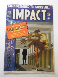 Impact #1 (1955) VG+ Condition moisture stains, tape pull fc