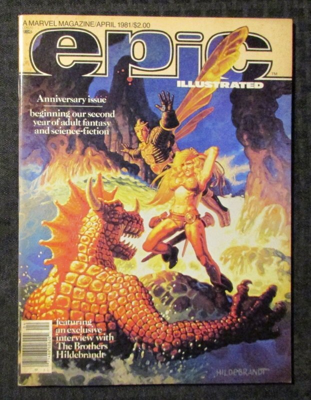 1981 EPIC ILLUSTRATED Magazine #5 FN 6.0 Jim Stalin ./ Charles Vess