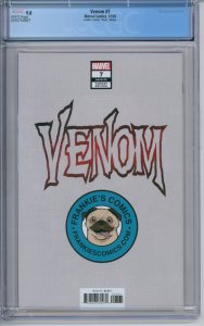 Venom #7 CGC 9.8 Frankie's Comics Virgin Variant (LGY #172) Maker Appearance