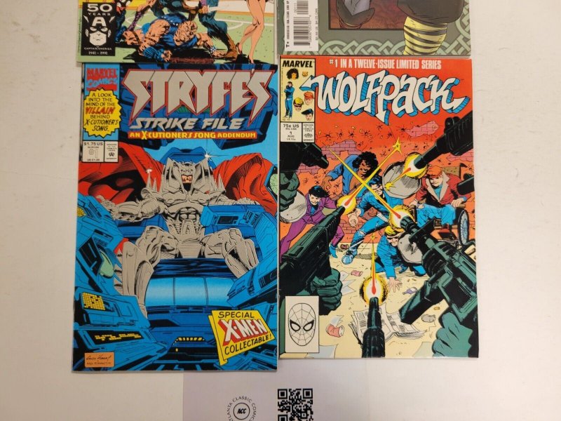 4 Marvel Comics #1 Stryfe + #1 Wolfpack + #1 Thor + #2 Toxic Avengers 84 TJ32