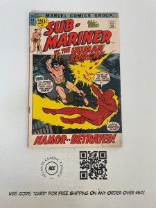 Prince Namor Sub-Mariner # 44 VG/FN Marvel Comic Book Dr. Doom Hulk Thor 12 J224