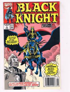 Black Knight (1990 1st Series Marvel) #1 Comic Book Captain America HH4 AD38