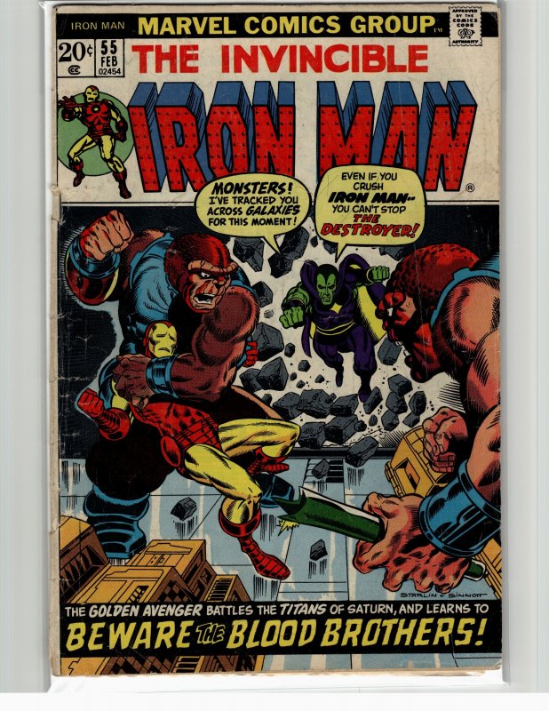 Iron Man #55 Milestone Edition Cover (1973) Iron Man [Key Issue]