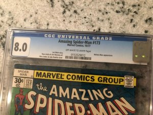 Amazing Spider-Man # 173 VF CGC 8.0 GRADED Marvel COMIC Book Molten Man TJ1