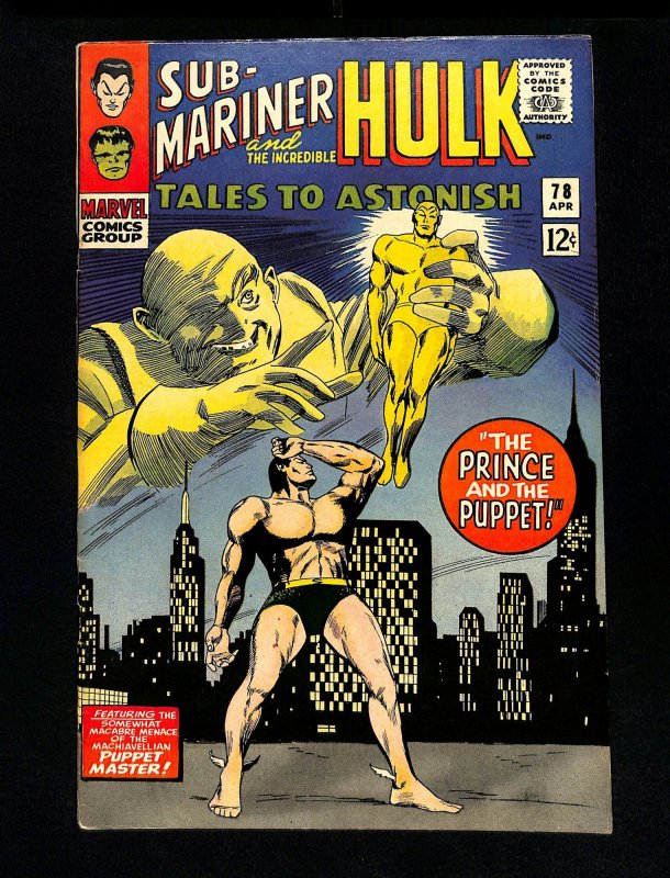 Tales To Astonish #78 Sub-Mariner! Stan Lee!