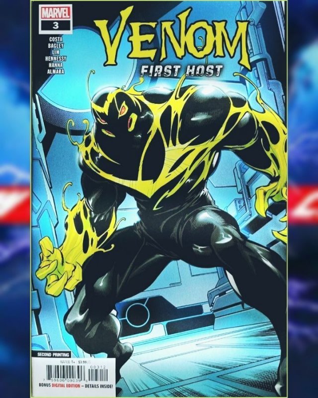 Venom First Host #3 WoW~HTF Gem! 1st APP of SLEEPER! 2nd Print/Bagley Spiderman