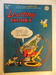 LEADING COMICS # 20 GOLDEN AGE DC CARTOON FUNNIES NERO FOX