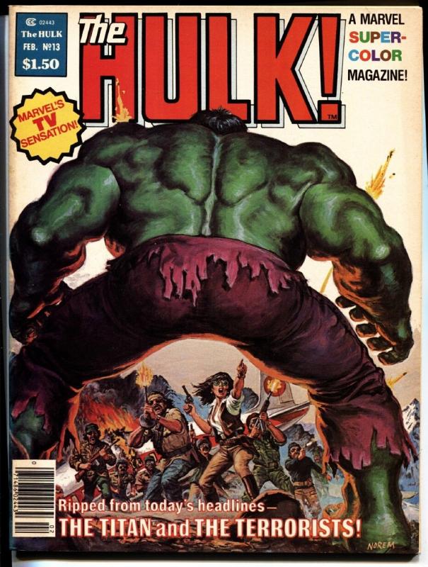 Hulk #13 First BILL SIENKIEWICZ story MOON KNIGHT 1978 Magazine VF+