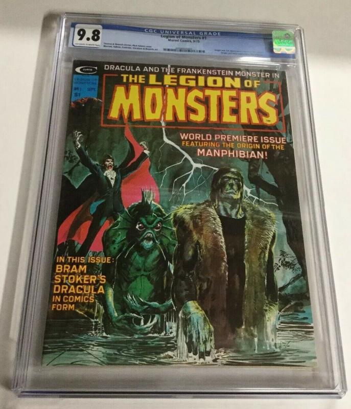 Legion Of Monsters 1 CGC 9.8 OW/W Pages First App. Of The Legion Of Monsters 