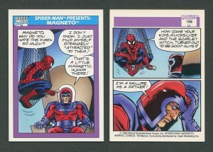 1990 Marvel Comics Card  #156 (Spiderman Presents: Magneto) / MINT