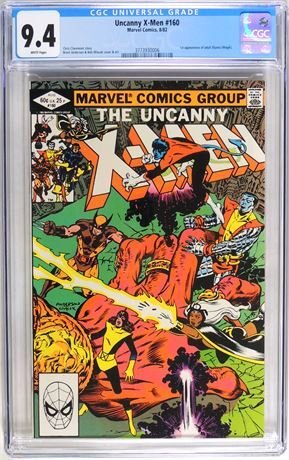 The Uncanny X-Men #160 (1982) CGC Graded 9.4
