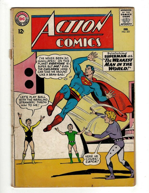 Action Comics # 321 VG DC Comic Book Superman Batman Green Lantern Flash KD1