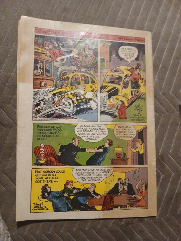 Ace Comics #118 Golden Age Katzenjammer Kids,Phantom,Prince Valiant,Blondie 1947