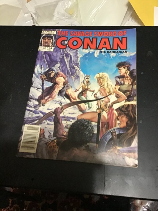 The Savage Sword of Conan #154 (1988) High-Grade! VF/NM Iron Damsels! Wow