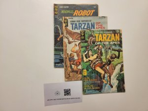 3 Gold Key Comics #104 193 Tarzan + #16 Magnus Robot Fighter 102 TJ8
