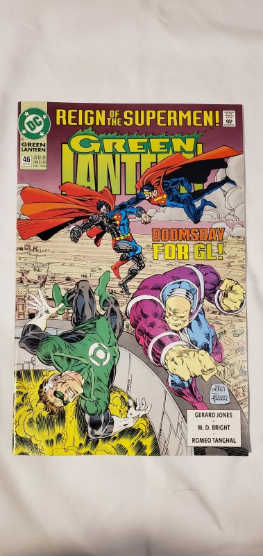 Green Lantern #46 - NM - Reign of the Supermen Tie In