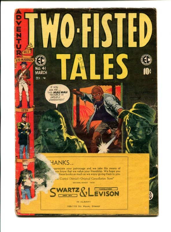 Two-Fisted Tales #41 - Jack Davis Cover/S & L Give-away (1.0/1.5) 1955