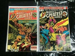 MARVEL'S GREATEST COMICS #61+62 2PC LOT (FN/VG+) FANTASTIC FOUR REPRINTS!! 1976