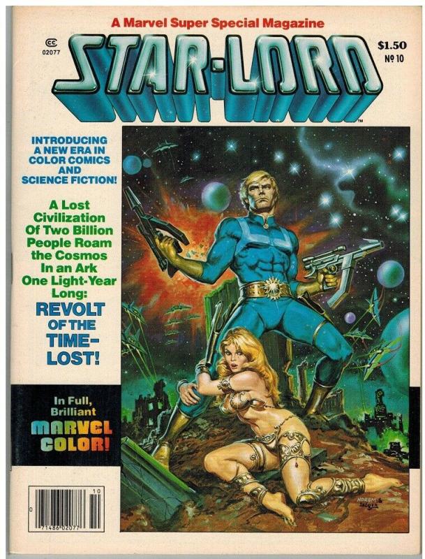 MARVEL SUPER SPECIAL 10 F-VF STARLORD BY MOENCH/CO