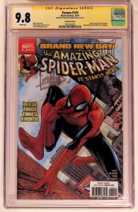 Venom #155 (2017) CGC SS 9.8 Lenticular Cover, signed Mattina!