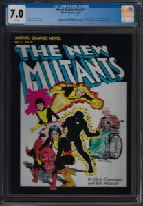 Marvel Graphic Novel #4 (The New Mutants) Graded CGC 7.0 GB