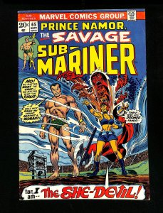 Sub-Mariner #65 Cry of the She-Beast! John Romita Cover!