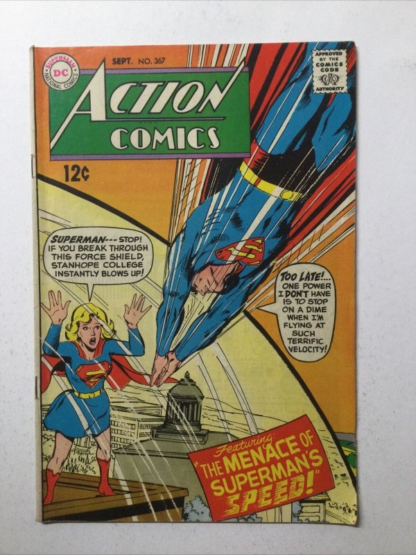 Action Comics 367 Very Fine- Vf- 7.5 Dc Comics