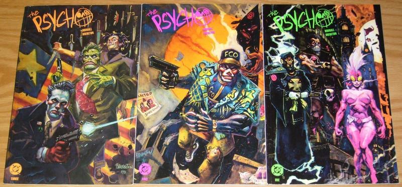 the Psycho #1-3 VF/NM complete series - james hudnall - dan brereton - prestige