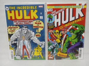 THE INCREDIBLE HULK  #181 + #1 - FACSIMILE - FREE SHIPPING