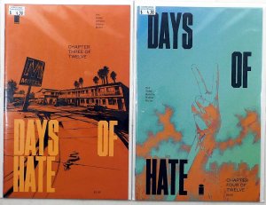 Days of Hate Lot of 2 #3, 4 (2018) Image Comics 1st Print Comic Books
