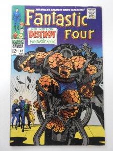 Fantastic Four #68 (1967) VG Condition moisture stain, hole punch fc