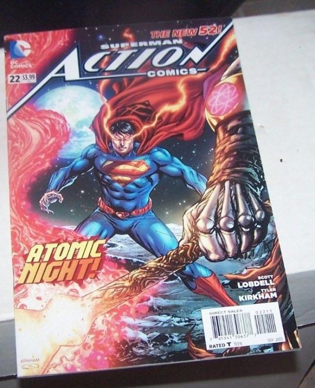Action Comics #22 (September 2013, DC) the new 52 scott lobdell atomic night