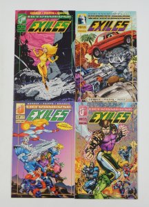 Exiles #1-4 VF/NM complete series Ultraverse - Steve Gerber ; Malibu