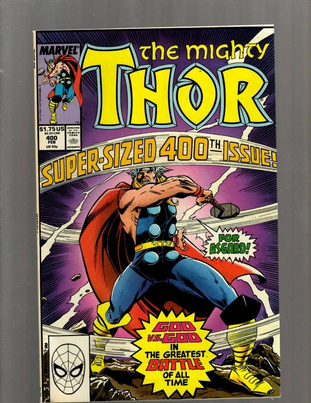 12 Thor Comic Books #385 389 390 392 393 394 395 396 397 399 400 Annual #12 GB2