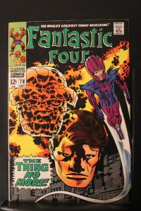 Fantastic Four #78 (1968) PRICE DROP $195! NM- Kirby! Thing No More! UTAH CERTIF