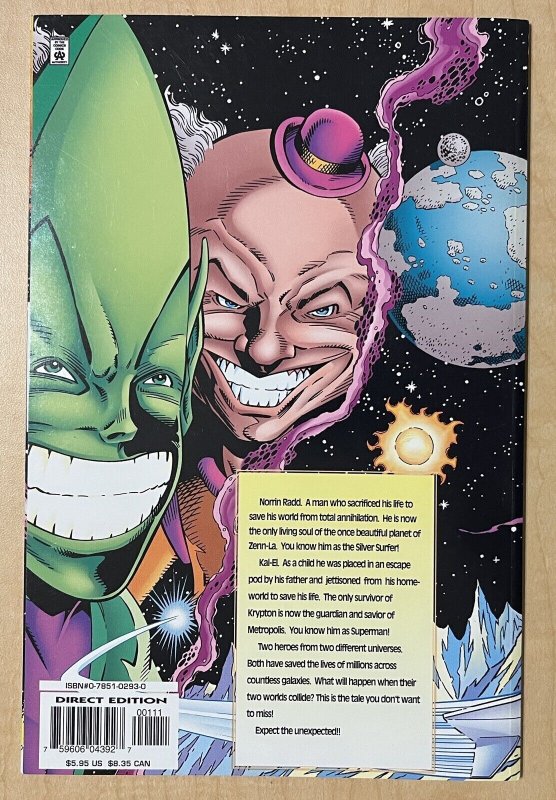 Silver Surfer Superman #1 MARVEL/DC 1996 One-Shot Crossover VF- 7.5