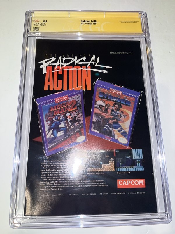 Batman (1989) # 436 (CGC 8.5 SS) Signed Pat Broderick • 1st App Tim Drake