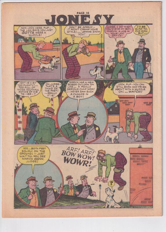 SPIRIT WEEKLY SECTION #229 (10/15/1944) Nice VFNM 9.0 Off white to white!