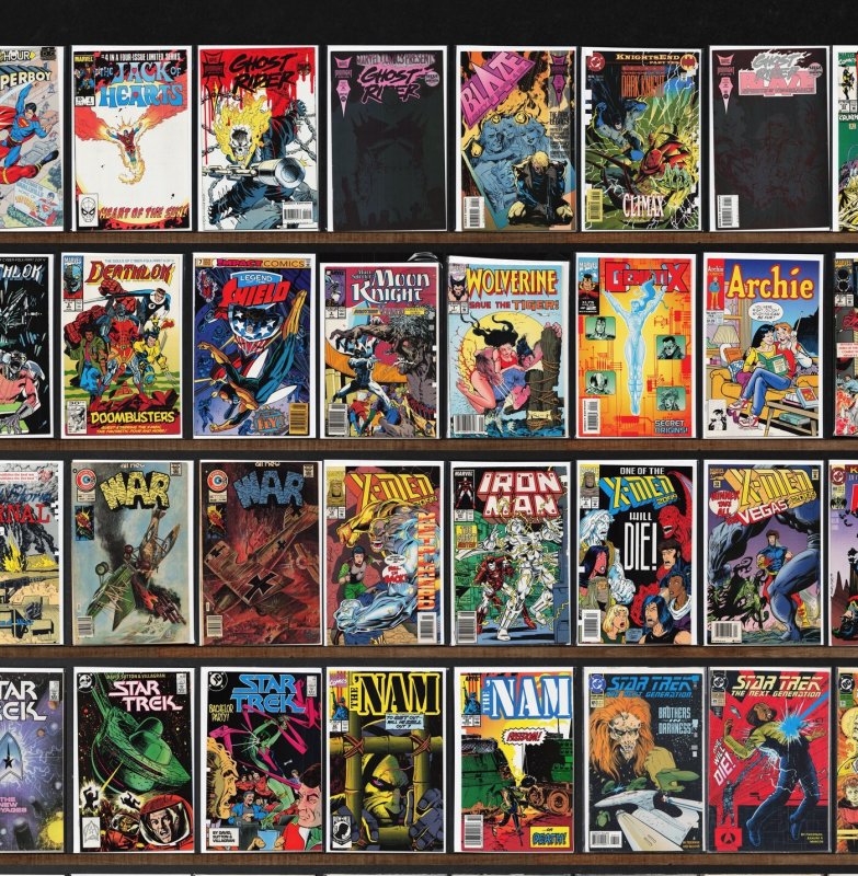 Huge Lot 150+ Comics with Star Trek, Deathlok, War, Darkhawk, The 'Nam &...