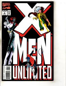 Lot Of 10 X-Men Unlimited Marvel Comic Books # 1 2 3 4 5 6 7 8 9 10 Gambit CR58