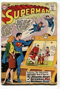 SUPERMAN #162 comic book 1963-DC-Red Superman story-Death of Ma and Pa Kent