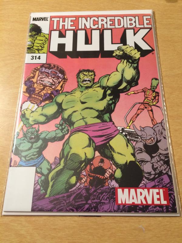 The Incredible Hulk #314 came with marvel legends hulk