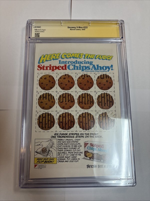 Uncanny X-Men (1987) # 222 (CGC 9.8 SS) Signed Marc Silvestri • Claremont Marvel