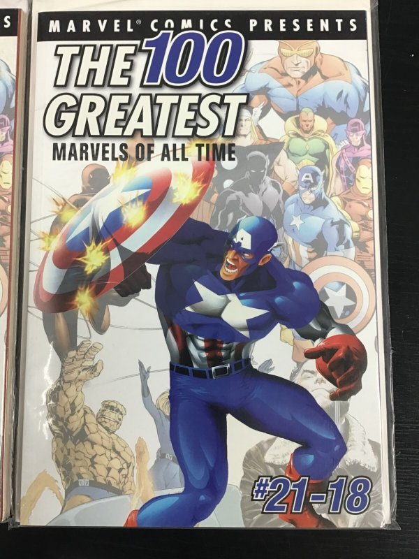 2PC 100 GREATEST MARVELS OF ALL TIME LOT (9.2) #2,5!! 2001