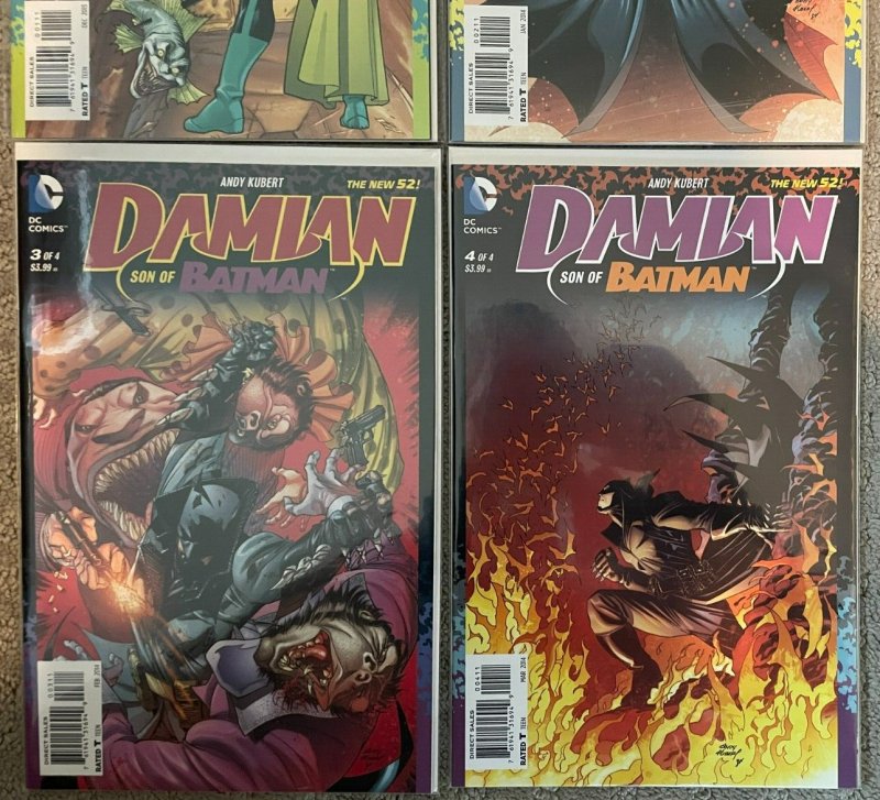 Damian Son of Batman #1-4 (2013) - NM *4 Book Lot* High Grade Andy Kubert